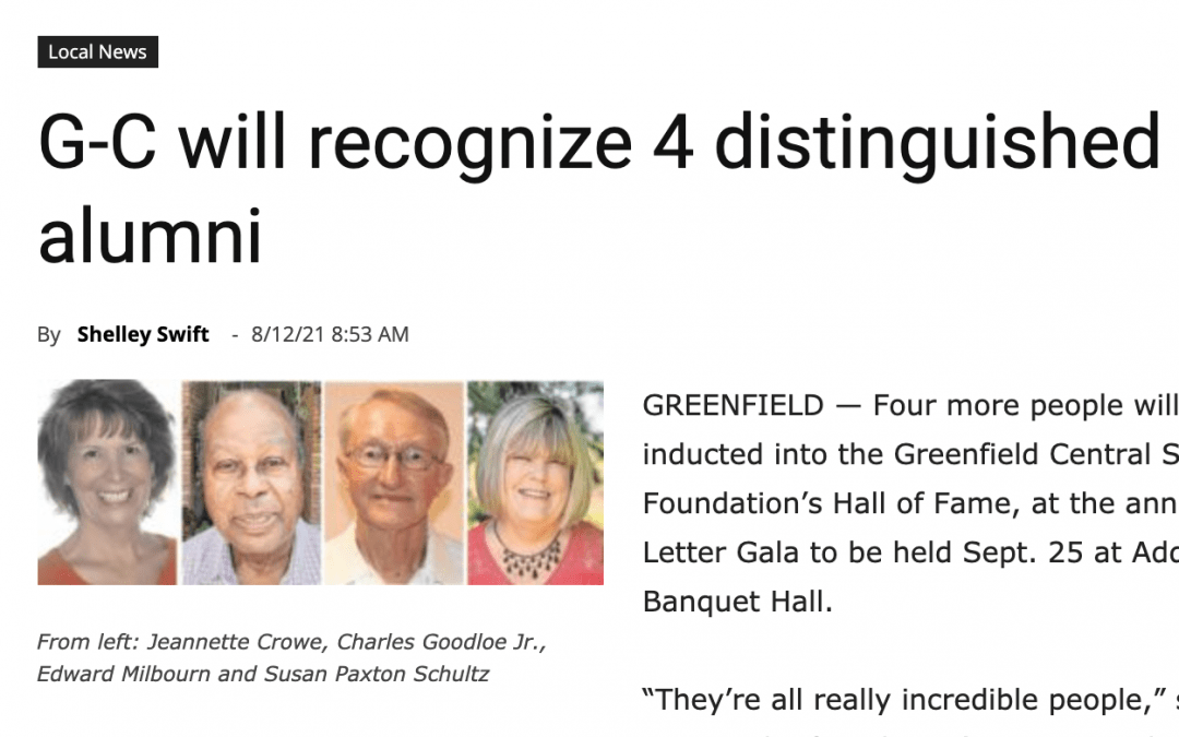 G-C To Recognize 4 Distinguished Alumni | Greenfield Daily Reporter