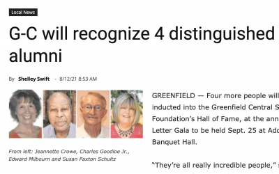 G-C To Recognize 4 Distinguished Alumni | Greenfield Daily Reporter